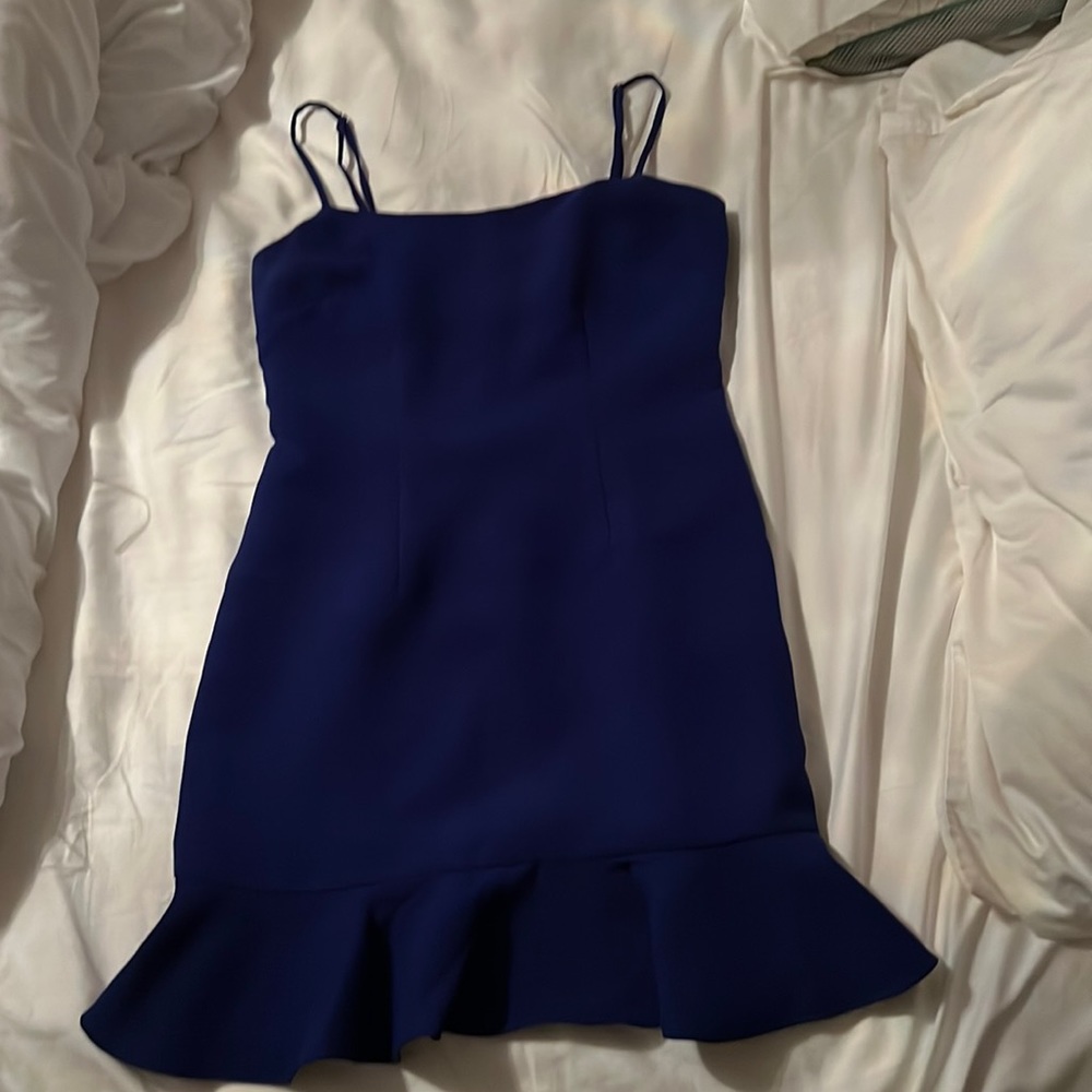 Womens mini royal blue dress
